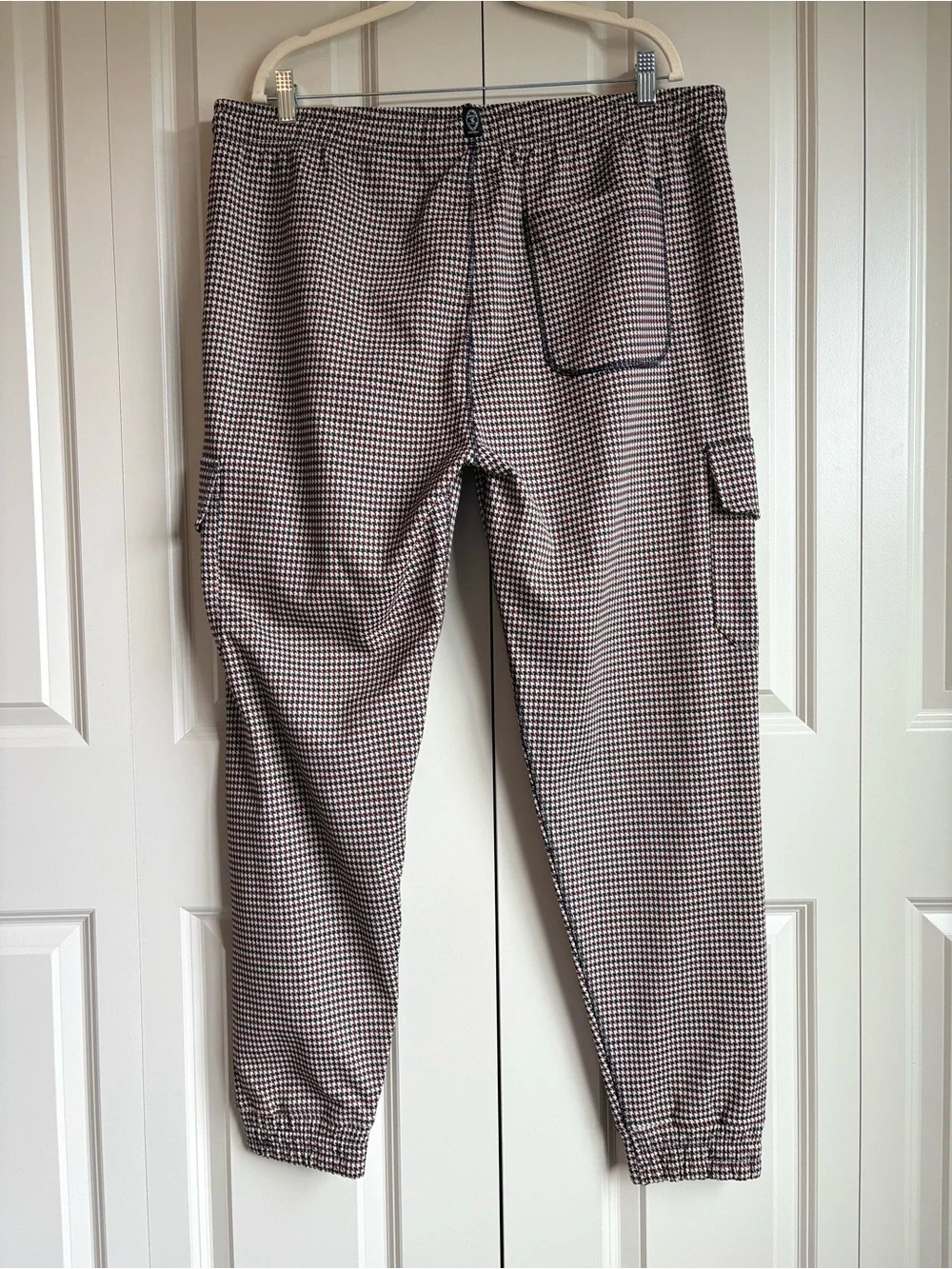 Todd Snyder Men's Houndstooth Technical Knit Pull On Jogger Pants – Size XL